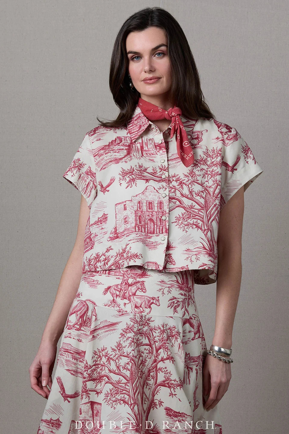 Double D Ranch America The Beautiful Toile Top