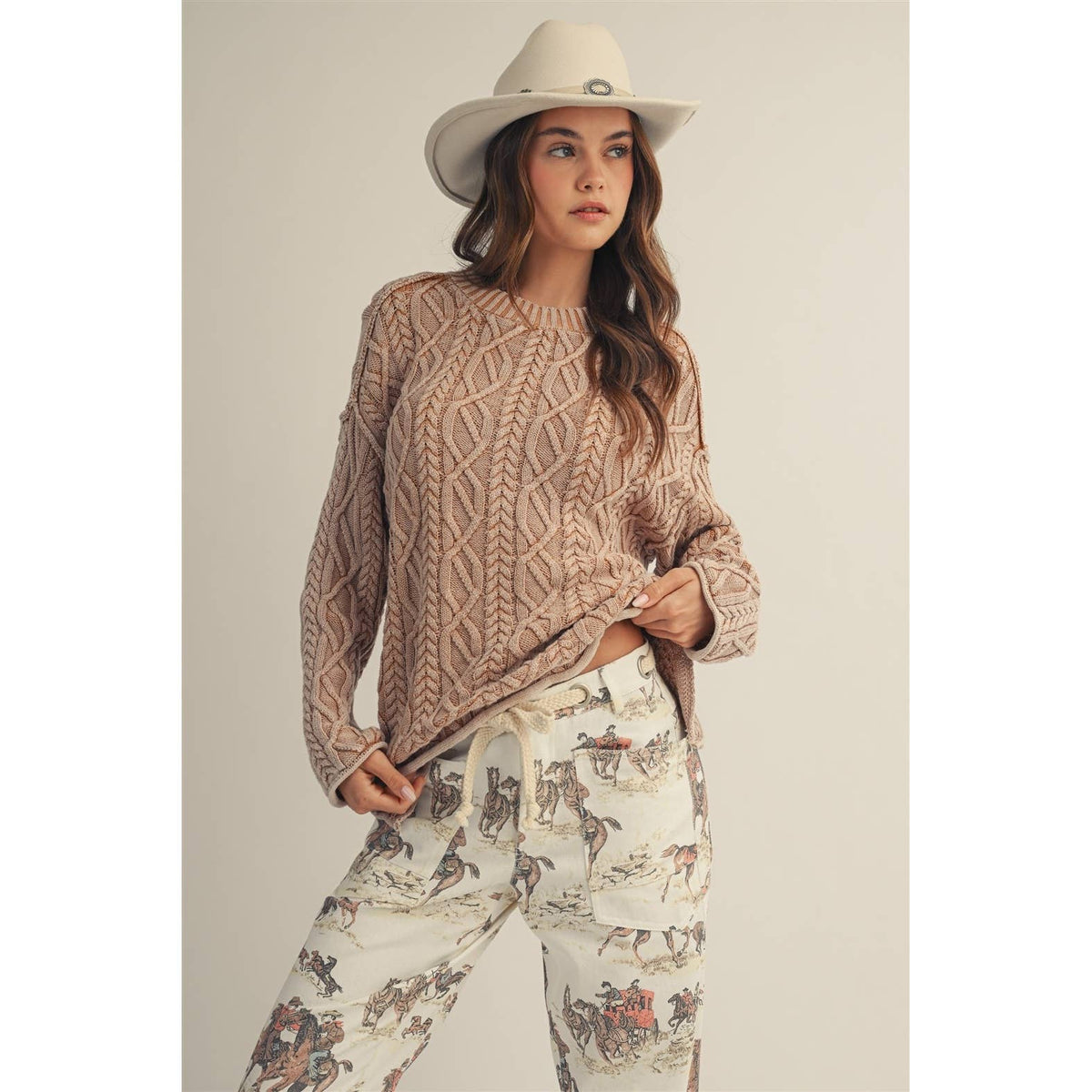 Luxury Heritage Braided Comfort Sweater