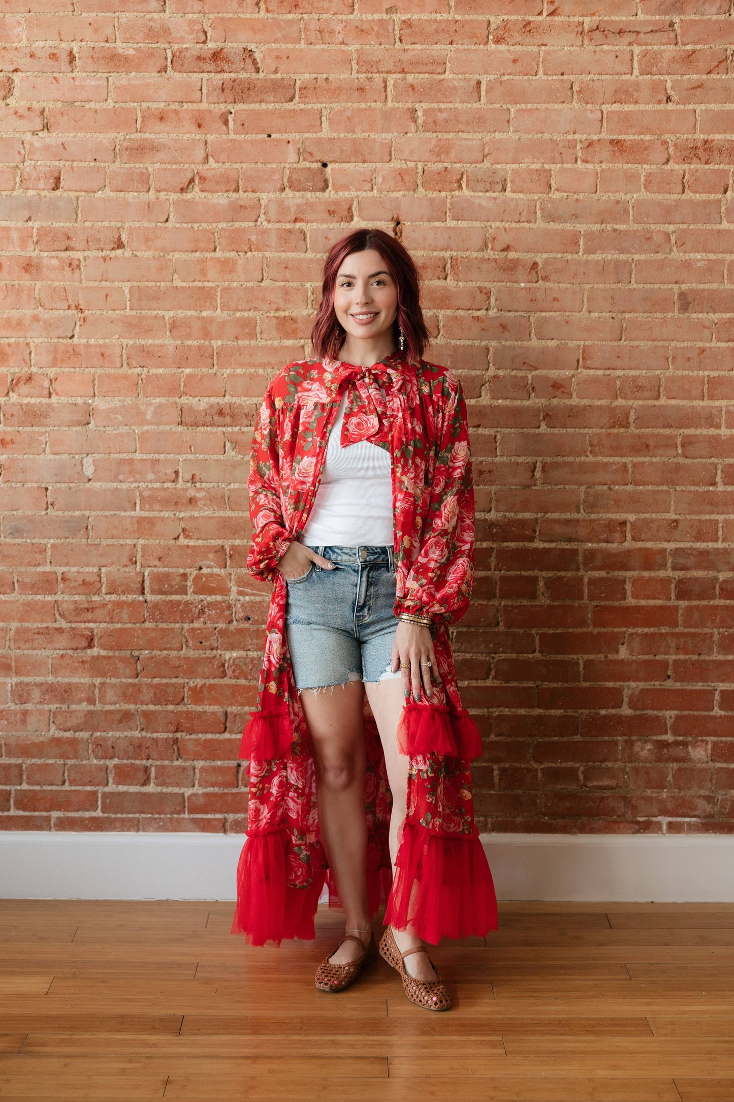 Red Rose Kimono