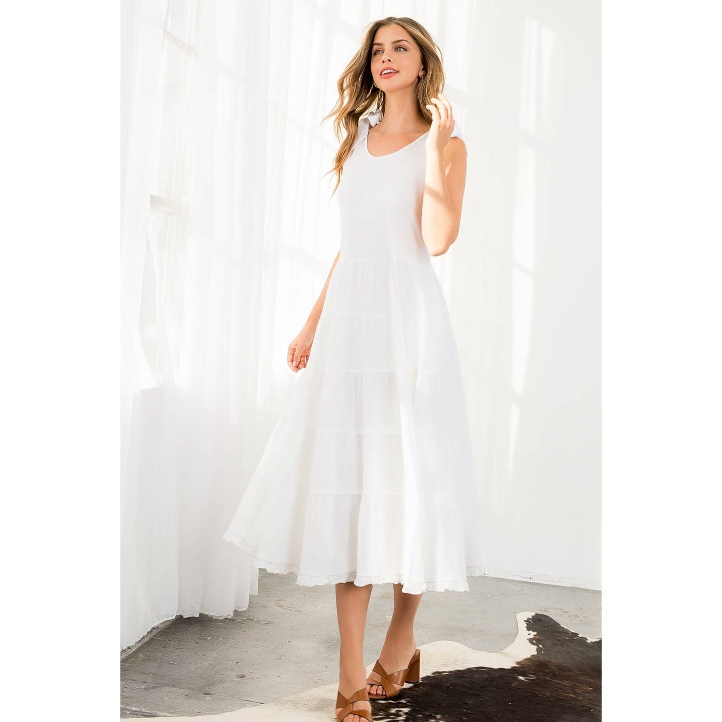 Tie Straps Maxi Dress