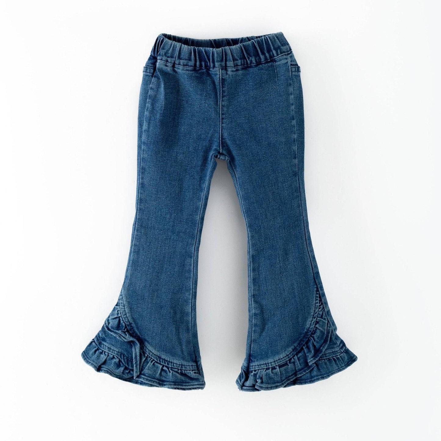 Girl's Ruffle Denim Jeans