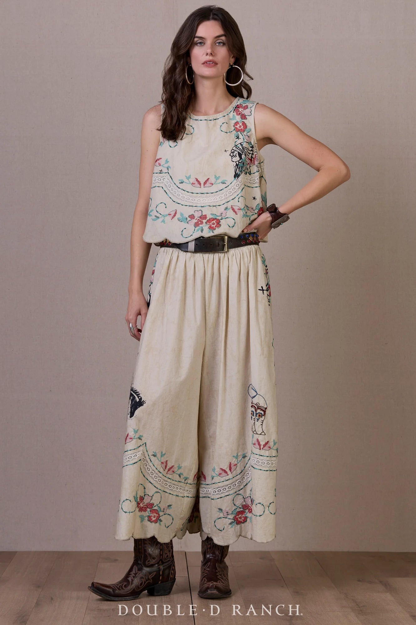 Double D Ranch Roadside Relics Top & Pants Set