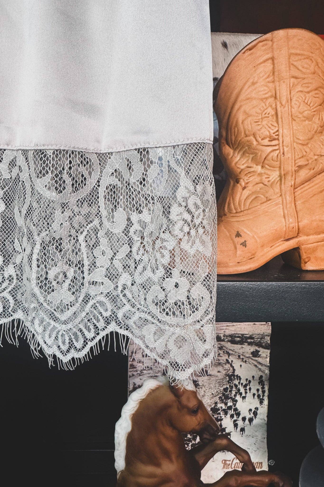My Lace Ex-tendy Taupe Skirt