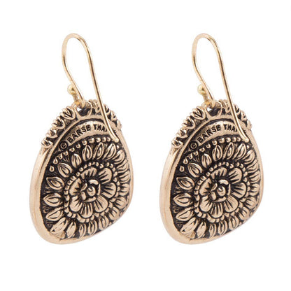 Barse Agave Genuine Turquoise Earrings