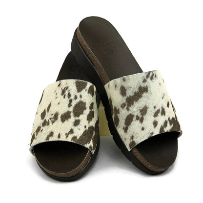 Melissa Cowhide Wedge