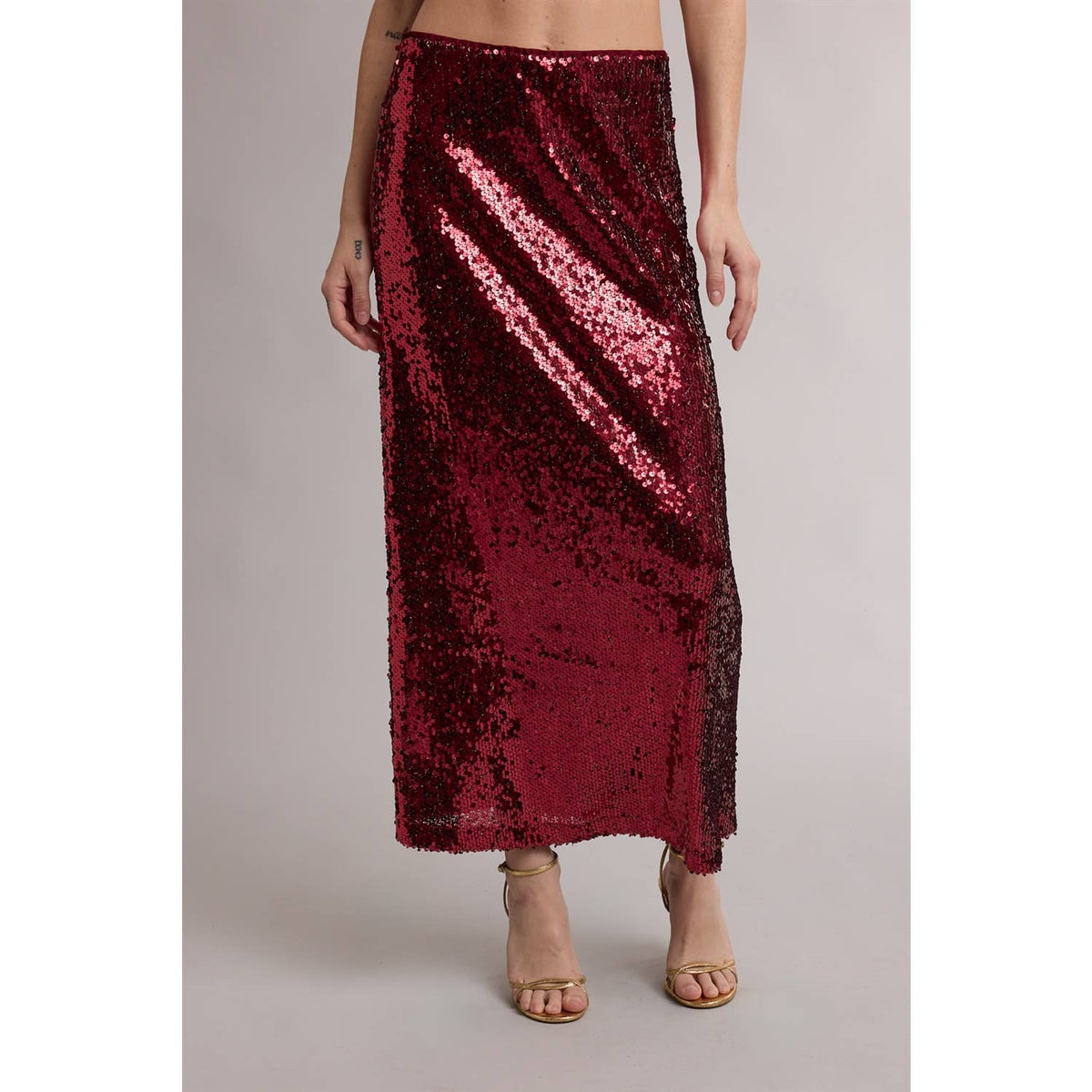 Holiday Sequin Maxi Skirt