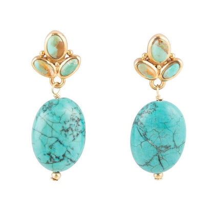 Barse Eternal Turquoise Drop Earrings