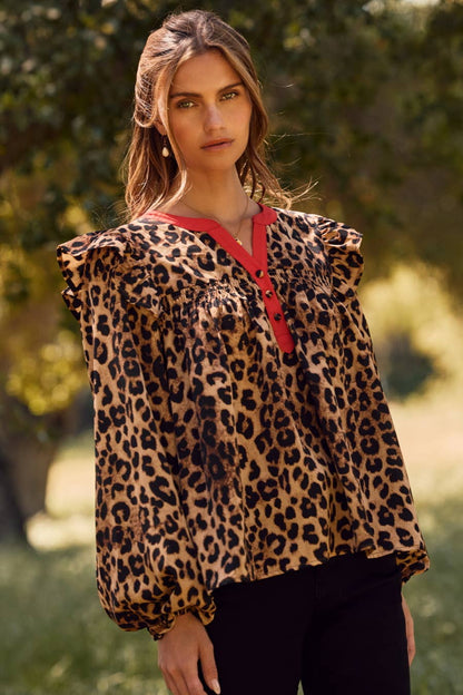 Leopard Printed Blouse