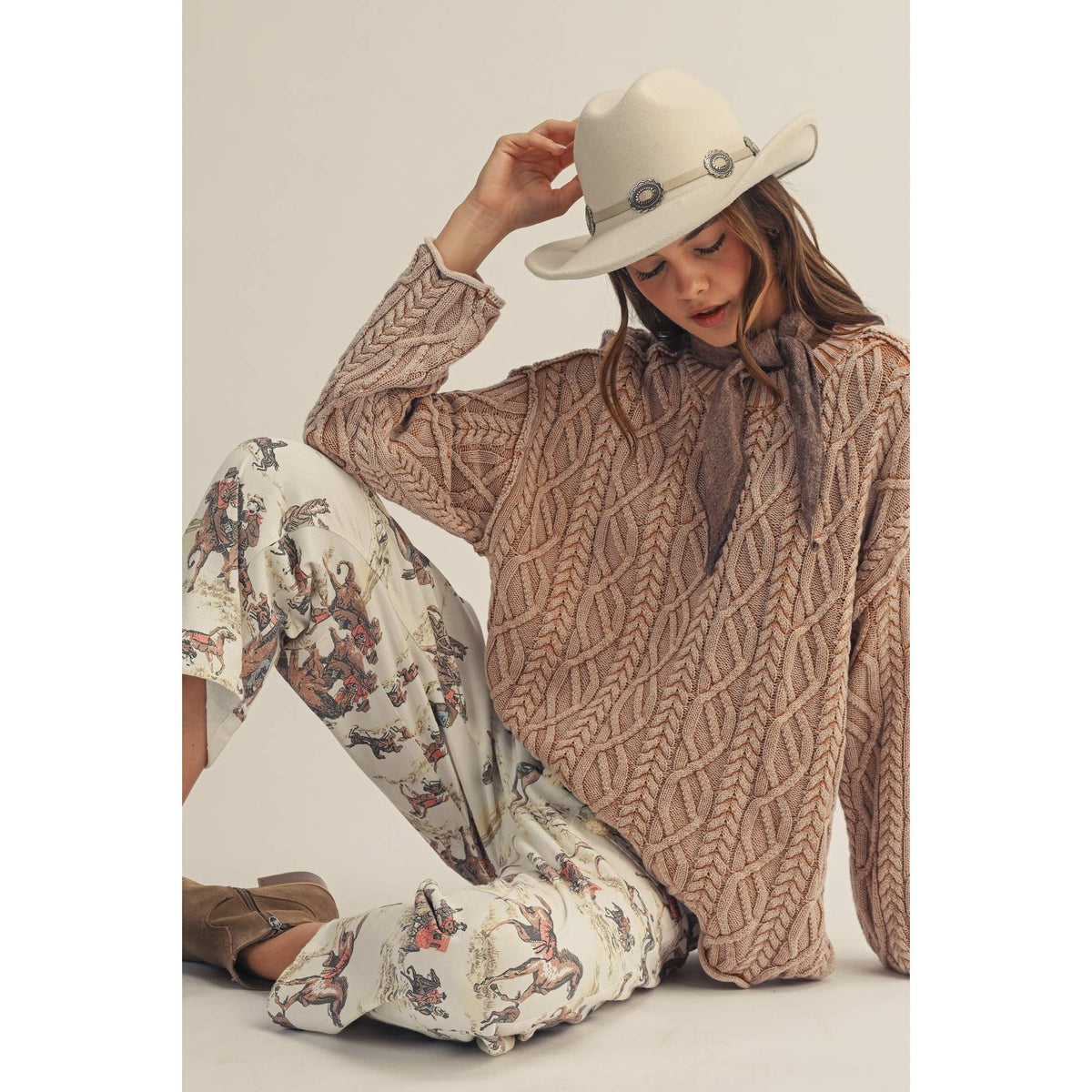 Luxury Heritage Braided Comfort Sweater