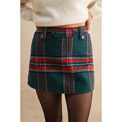 Highland Charm Plaid Mini Skort