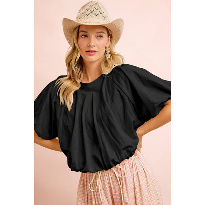 Bubble Sleeve Top