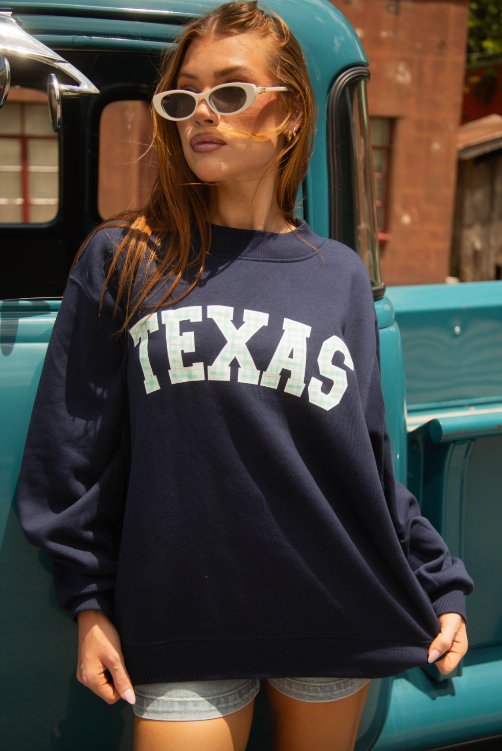 Texas Navy Mockneck