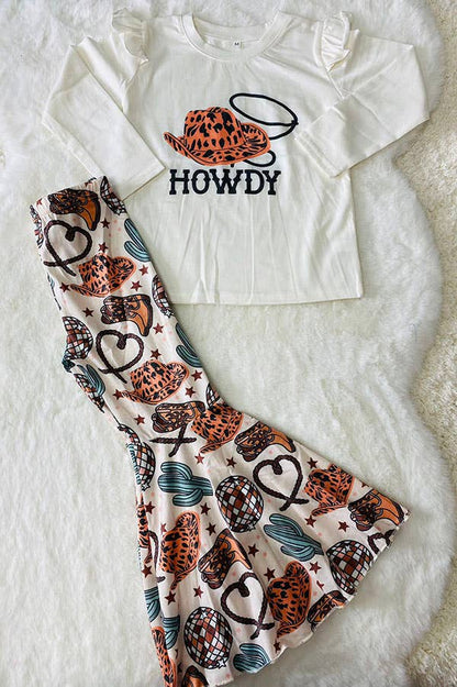 HOWDY top & bell bottom girls sets