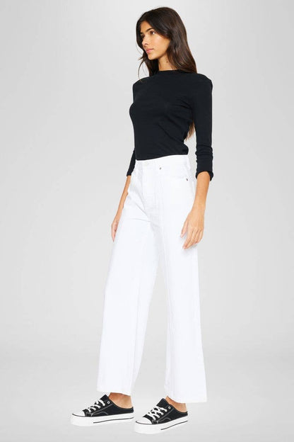 KanCan Mara Ultra High Rise 90s Wide Jeans – Rigid Pleated Fit