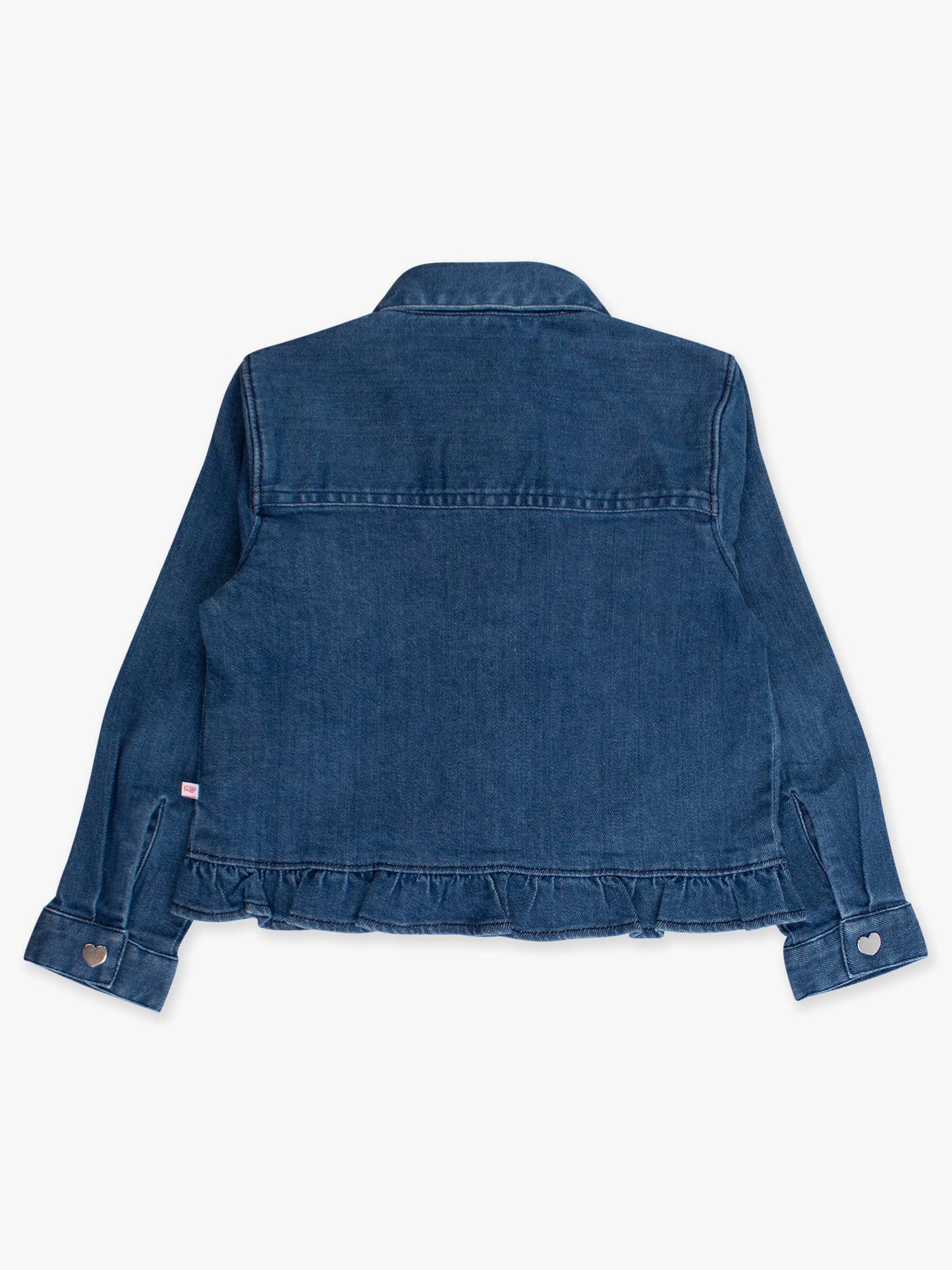 Girl's Medium Denim Ruffle Jean Jacket