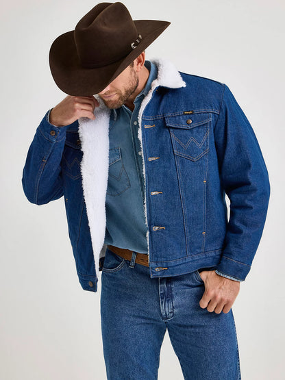 Wrangler Western Sherpa Lined Denim Jacket