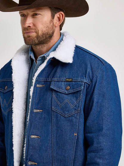 Wrangler Western Sherpa Lined Denim Jacket