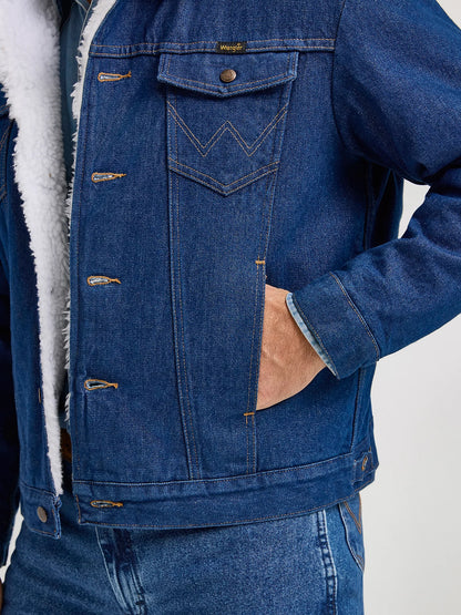 Wrangler Western Sherpa Lined Denim Jacket