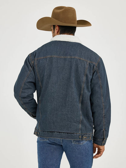 Wrangler 1074256RT Western Sherpa Lined Denim Trucker Jacket