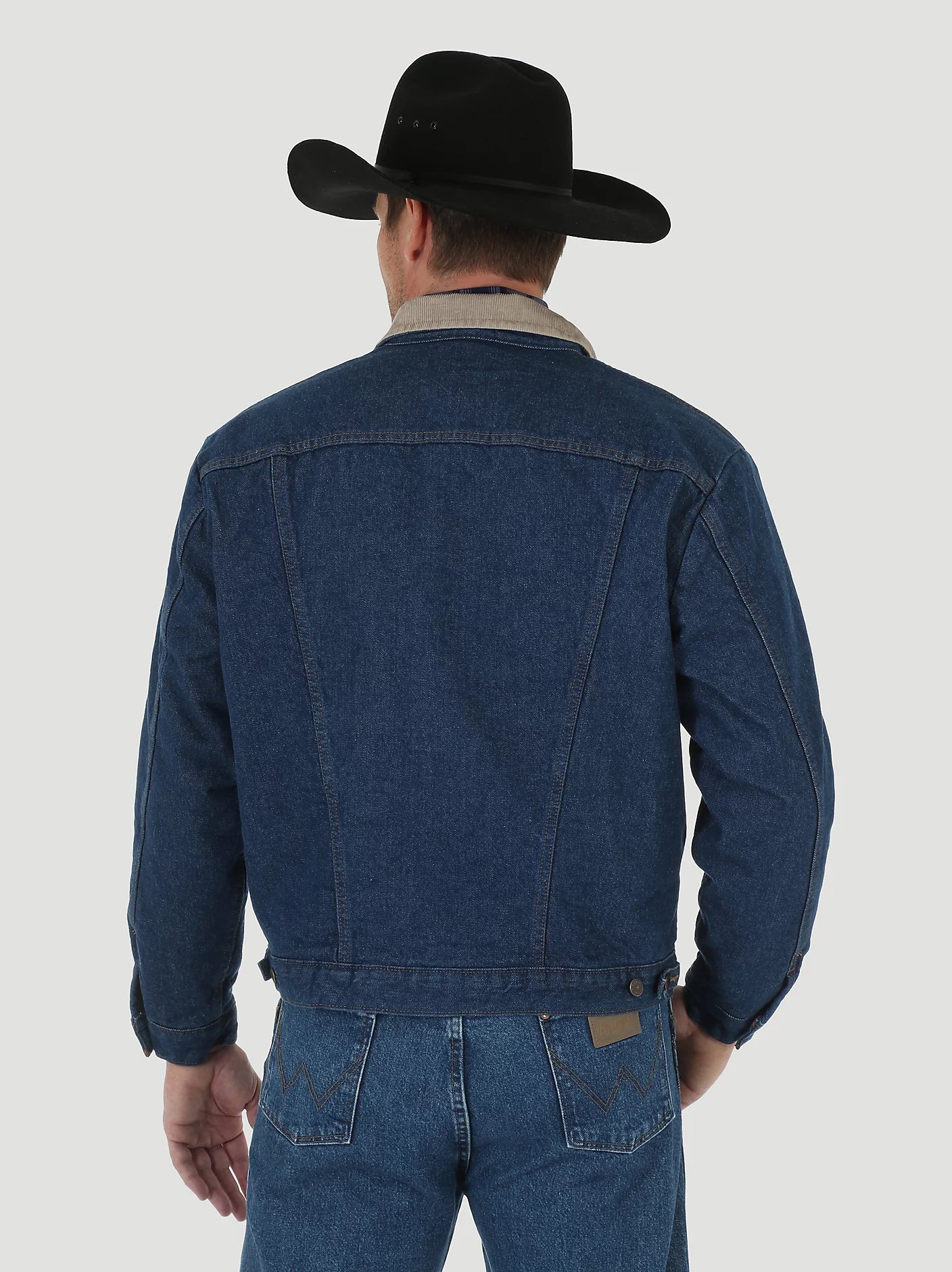 Wrangler Blanket Lined Corduroy Collar Denim Jacket