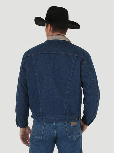 Wrangler Blanket Lined Corduroy Collar Denim Jacket