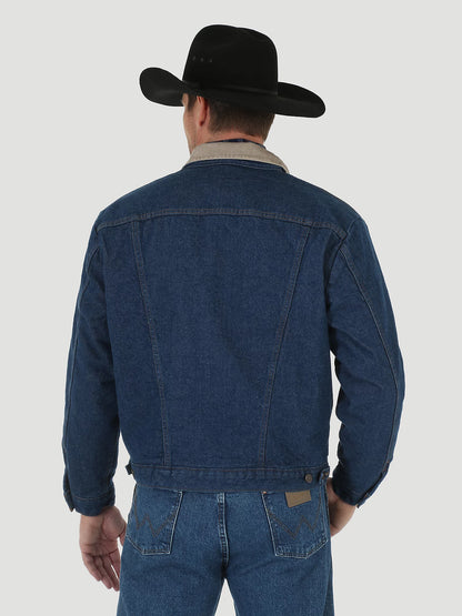 Wrangler Blanket Lined Corduroy Collar Denim Jacket