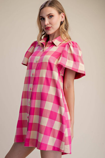 Checkered Mini Dress