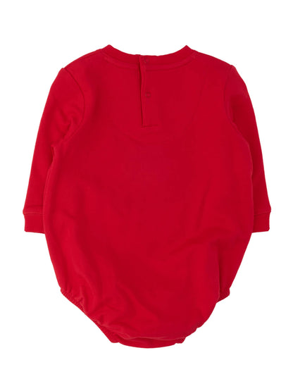 Baby Western Santa Sweatshirt Bubble Romper