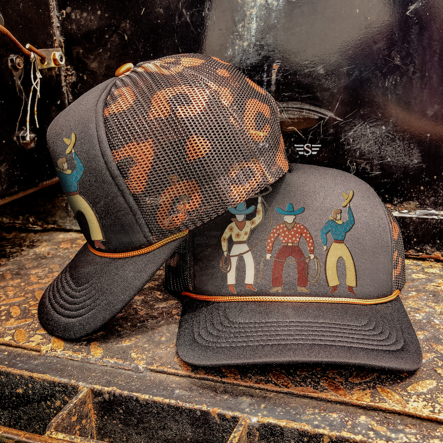 Flying S Company Neutral Vintage Cowboy Magna Pony® Trucker Hat