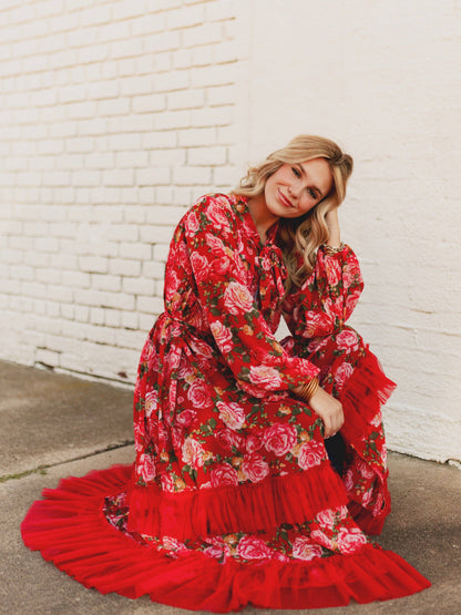 Red Rose Kimono