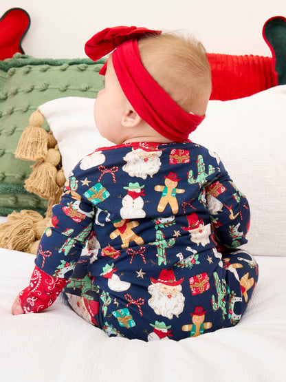 SoftSnooze™ Baby Santa Footie Pajamas
