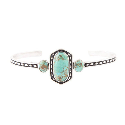 Barse Shielded Turquoise and Sterling Silver Cuff Bracelet