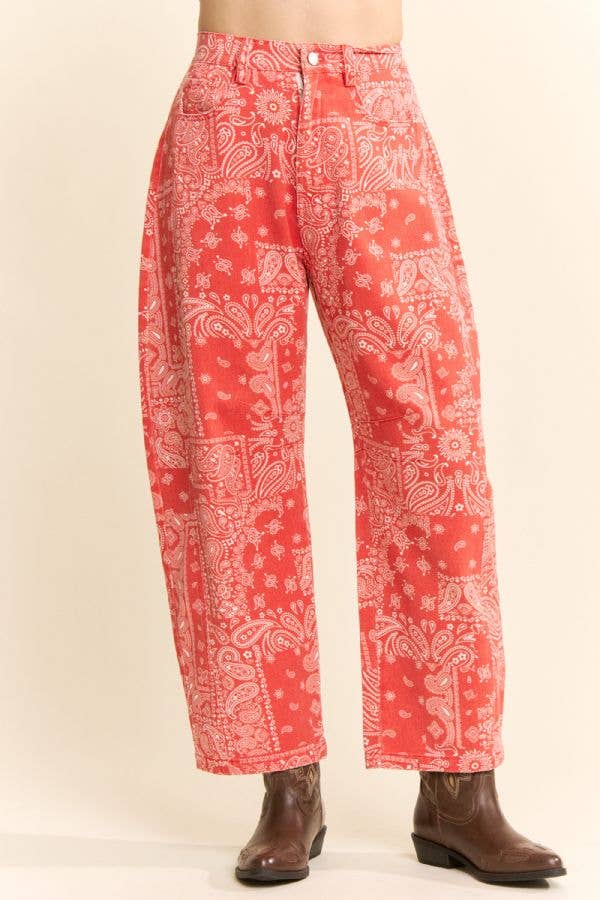 Bandana Print Pants
