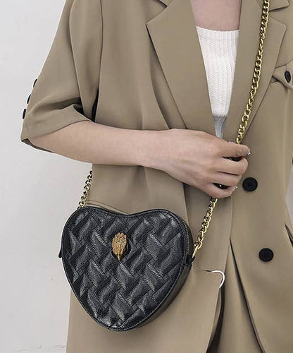 Quilted Valentine's Heart Crossbody Bag