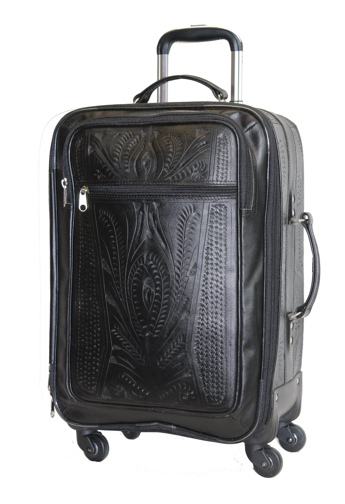 Ropin West Black Carry-on Luggage