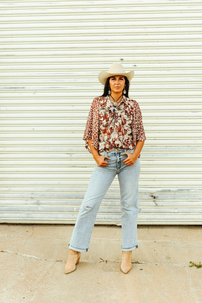 Cowboy Cheetah Blouse