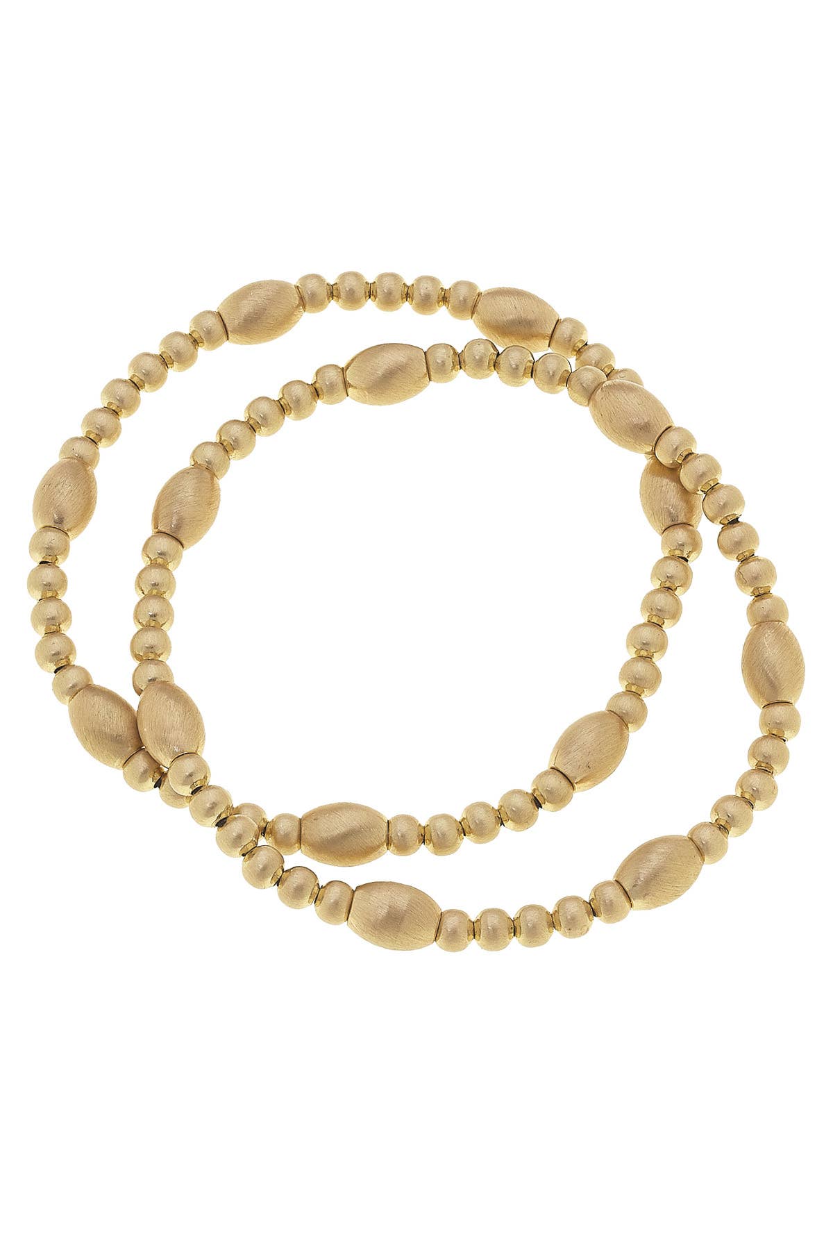 Canvas Style Mixed Metal Beaded Bracelets
