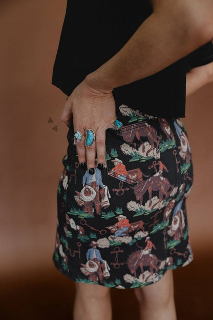 Denim If You Do Skirt