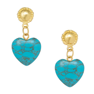 Susan Shaw Loren Heart Earrings