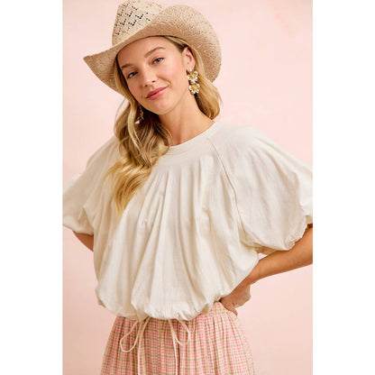 Bubble Sleeve Top