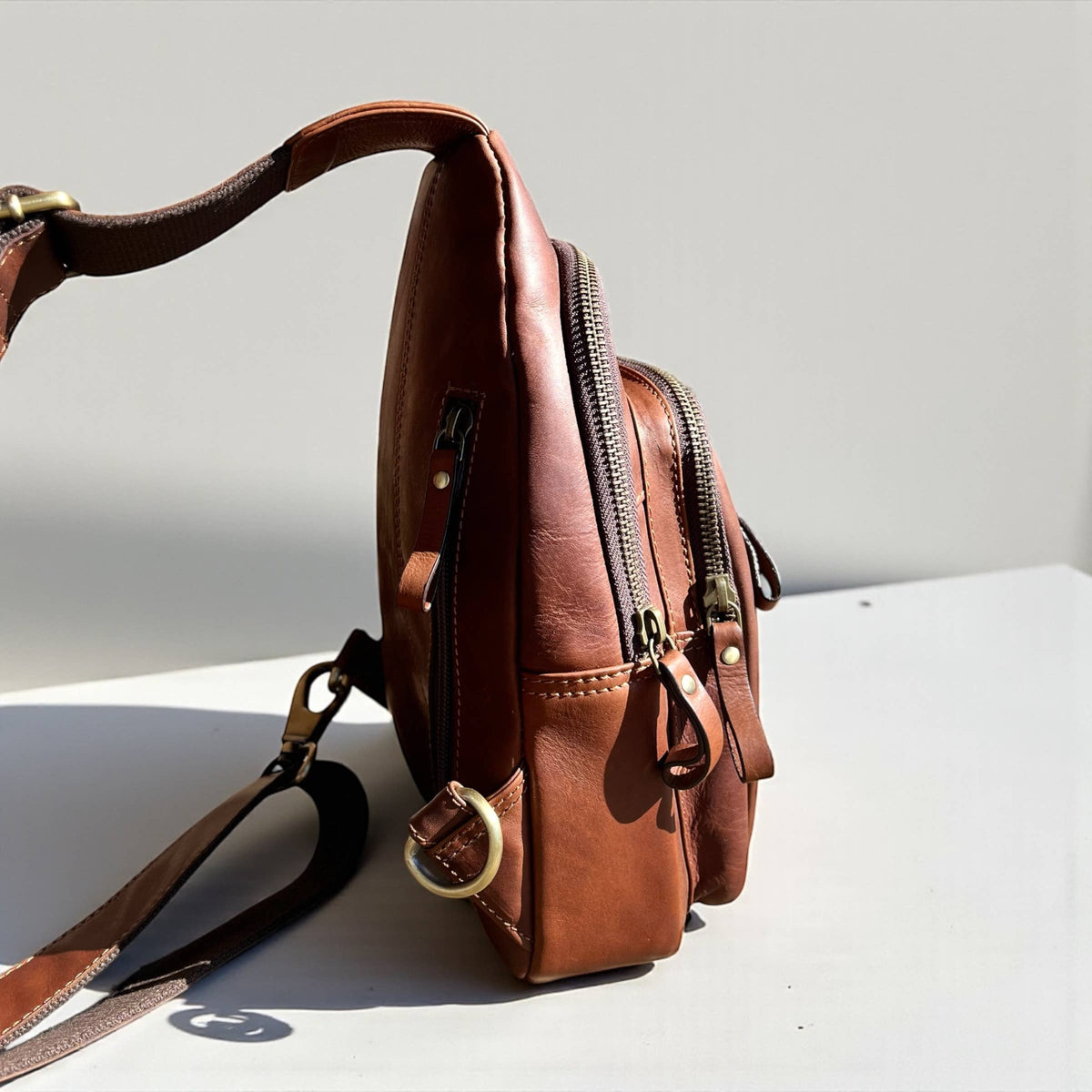 Leather Sling Bag 