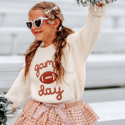 Gingham Printed Tulle Tiered Skirt