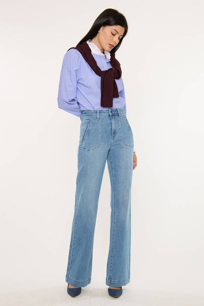 Prima High Rise Flare Trouser Style Jean