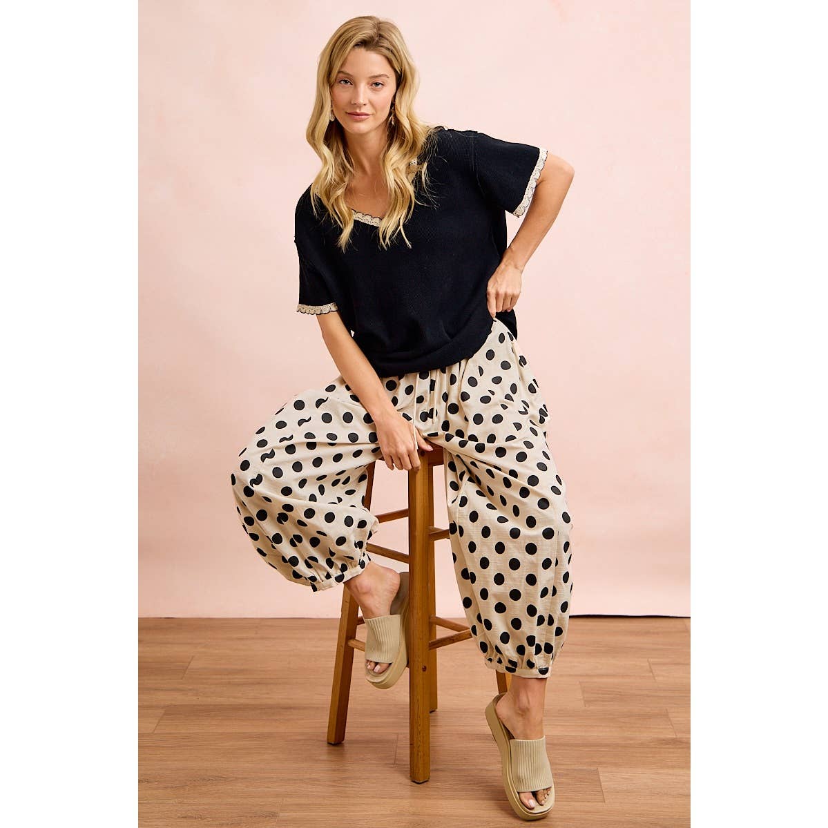 Polka Dot Balloon Pants