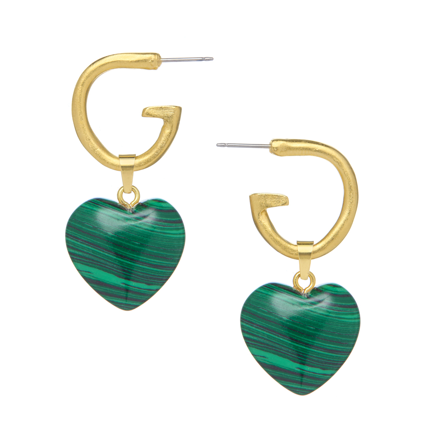 Susan Shaw Gigi Heart Earrings