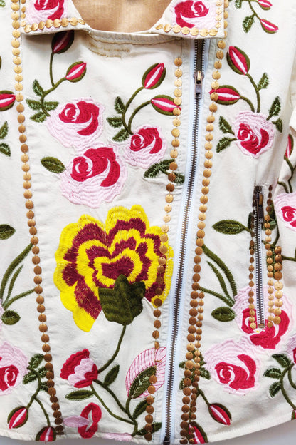 Carmen Ivory Embroidered Jacket