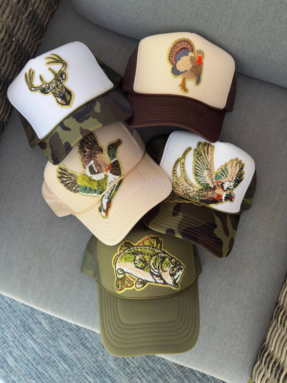 Backwoods Bougie Sequin Trucker Collection
