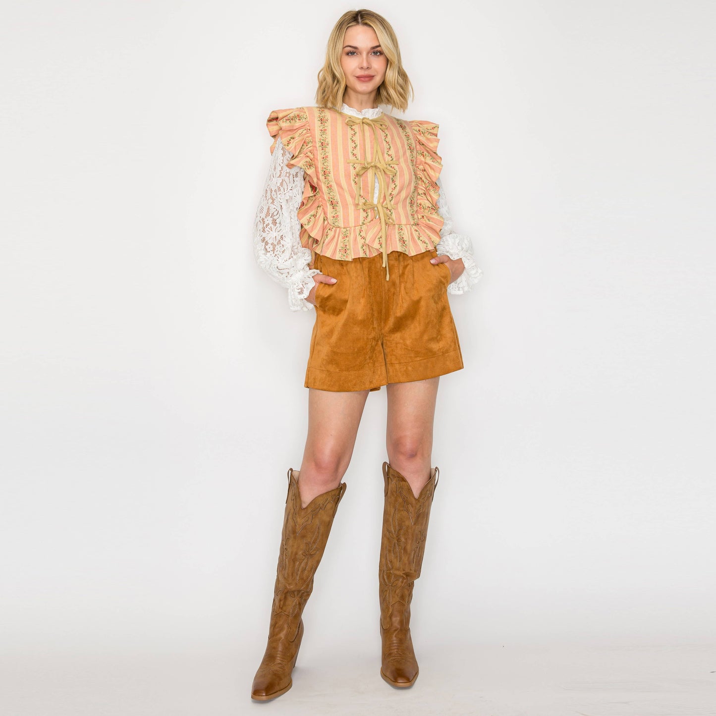 Vintage Wall Paper Quilted Vest