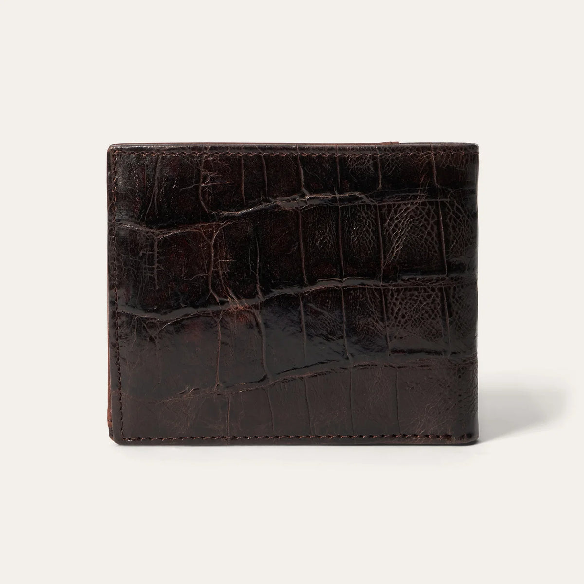 Stetson Tooled Embossed Croco Bi-Fold Wallet