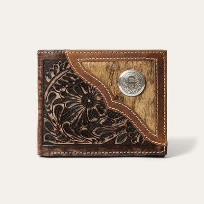 Stetson Hair-On-Hide Concho Bi-Fold Wallet